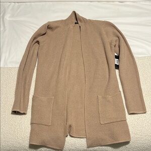 Cyrus Tan Open-Front Cardigan